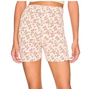 Free People Medium Maia Smocked Shorts‎ Floral Print Ultra High Rise Bloomers